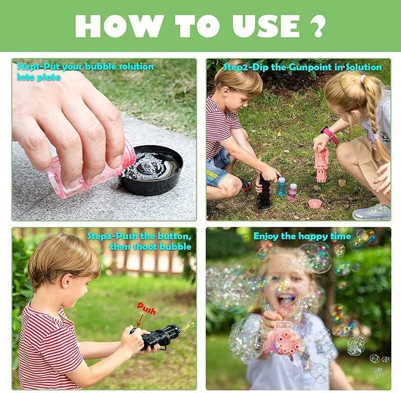 8-Hole Bubble Blaster Gun